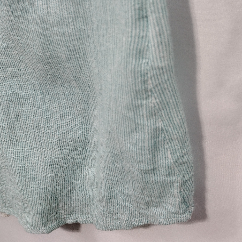 Isabella Sinclair Popover Shirt Womens M Green  Boho Retro 90s Y2K Casual Comfy - Picture 6 of 11